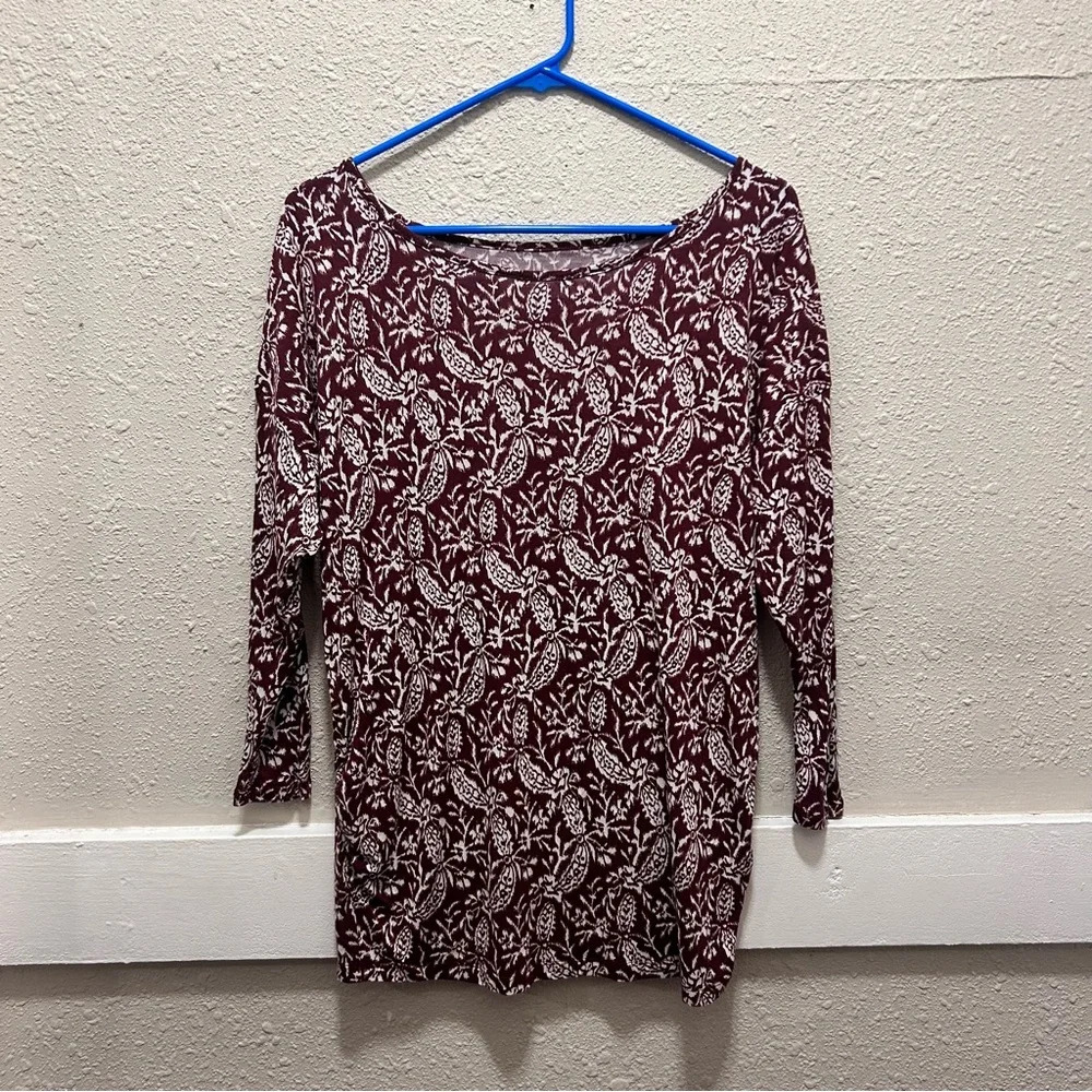 Old Navy Burgundy Maternity Top